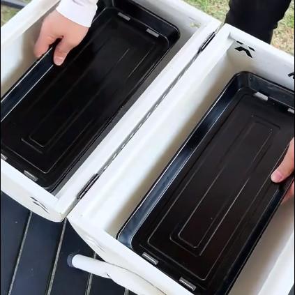 便捷烧烤炉碳烧烤架家用手提双面烤肉烧烤户外露营野炊烤串烟囱炉