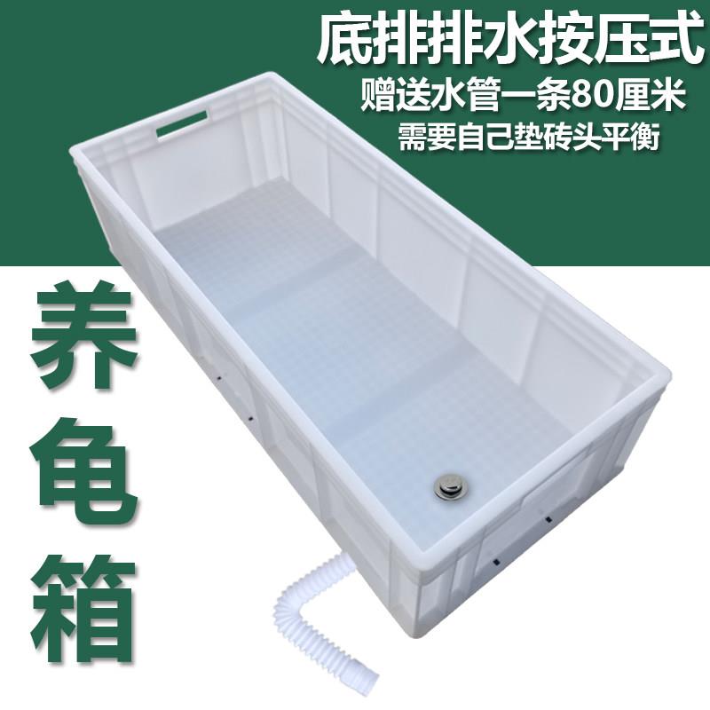 养殖箱塑料箱养龟箱胶箱 底部排水 大号鳄龟加厚龟窝塑料大型龟池