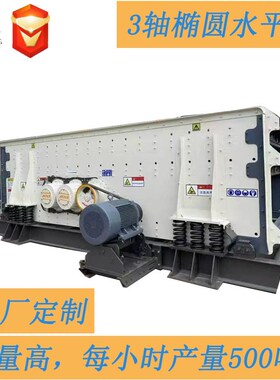 1545 1860大型6米直线震动筛矿用筛分机分O筛机三轴水平圆振动筛