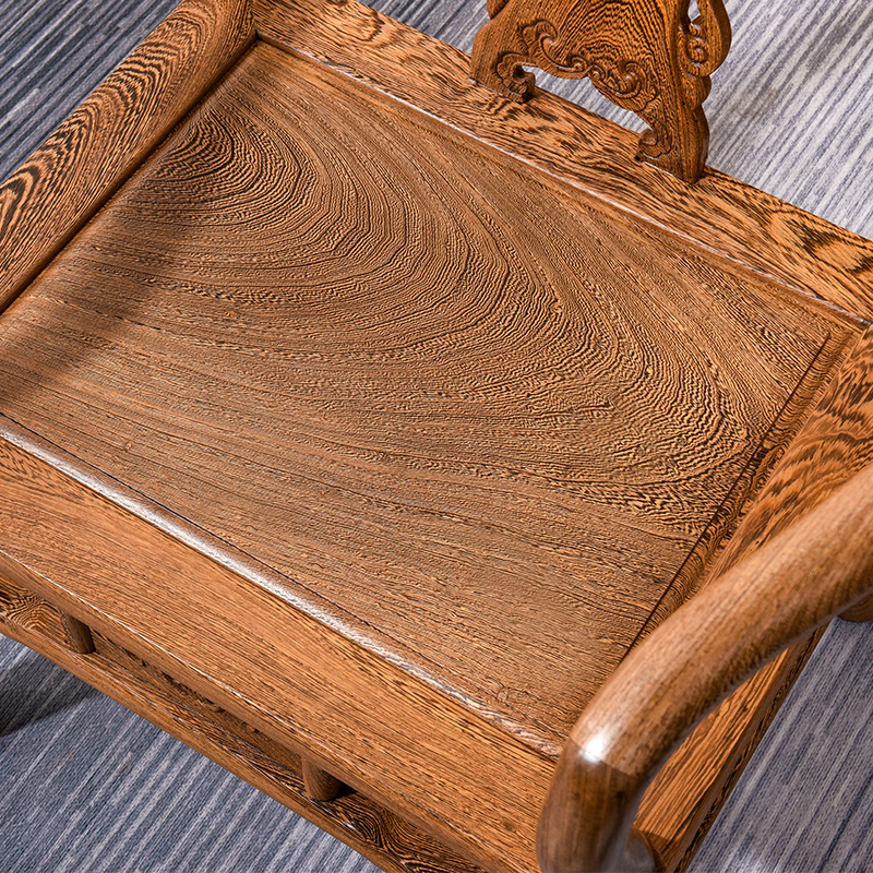 红木家具仿古鸡翅木圈椅中式实木办公椅围椅茶椅靠背椅子太师椅