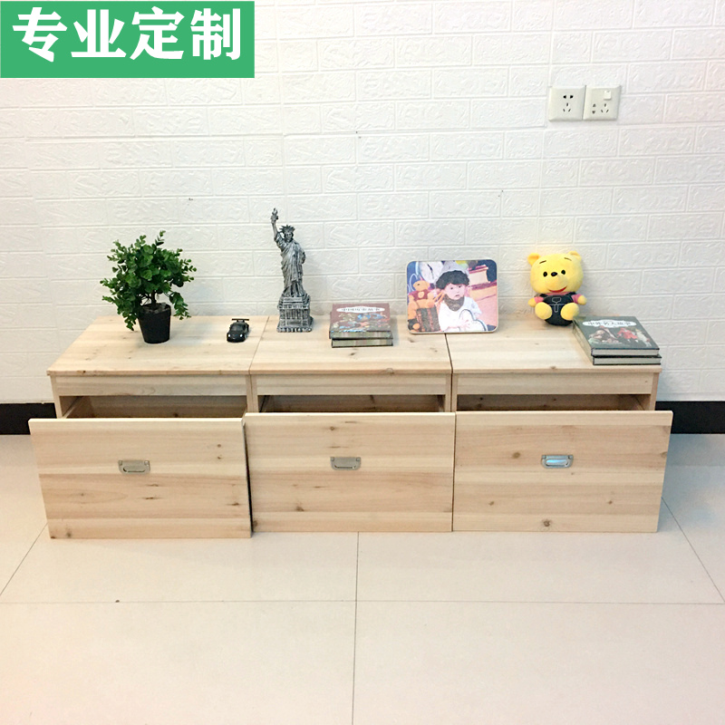 木箱子拼床榻榻米床储物床拼接箱体床加宽组合单人双人实木床定制