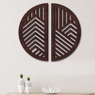 饰木质国风家具改造店铺软装 墙贴自粘橱柜衣柜门贴新中式 背景墙装