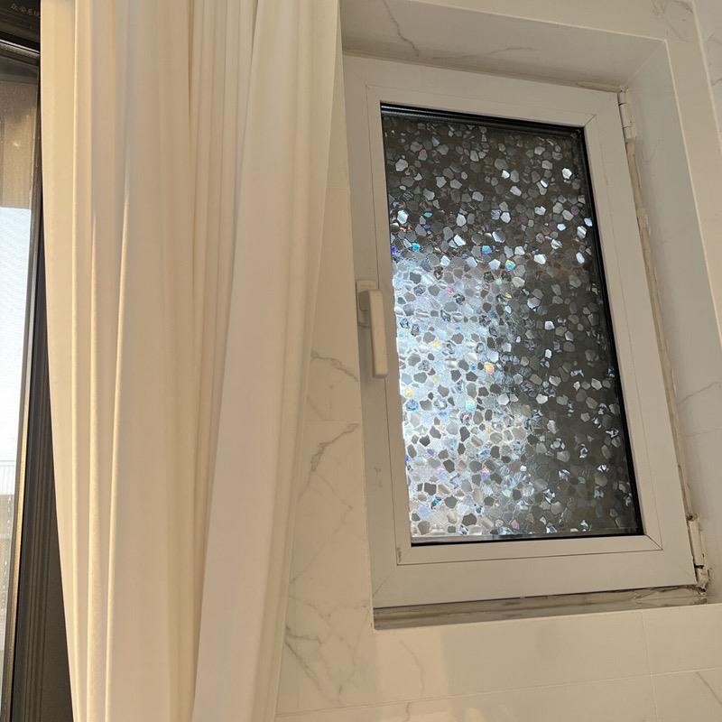 美炸天！索乐特防窥膜窗贴卫生间窗户梦幻石来运转玻璃贴纸
