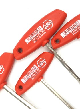 德国Wiha T型六方内六角扳手334-2 2.5 3 4 5 6 8 10 200 350mm