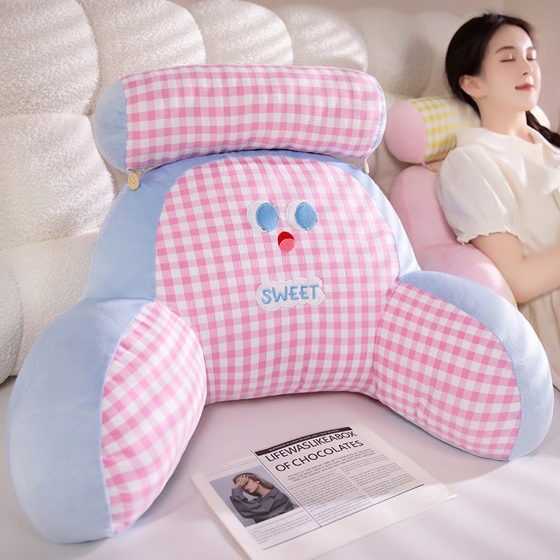 小清新床头靠垫大靠背护腰可拆洗孕妇沙发抱枕宿舍腰靠枕看书枕头