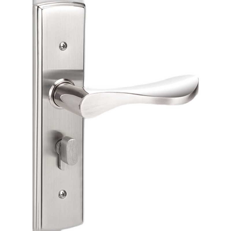 现货卧室门锁室内家用通用型w房门木门锁具免改孔可调节门把手执