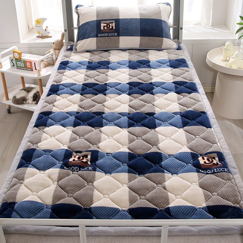 A类加厚抗菌牛奶绒o牀垫宿舍学生单人大学专用上下铺褥子铺牀毛毯