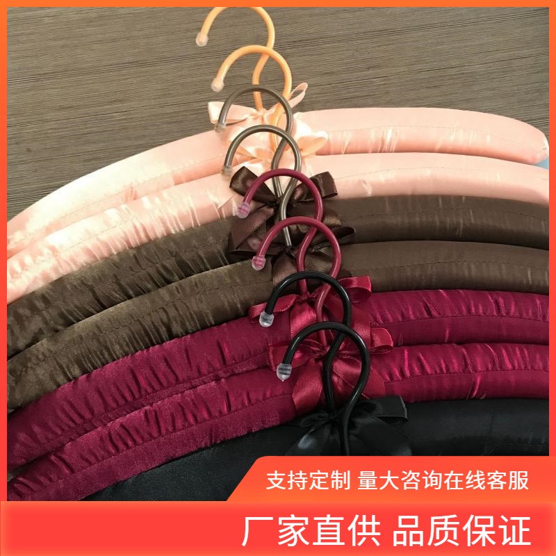 INC0 40CM包布衣架无痕布艺衣架撑子丝绸婚纱海绵晾衣架家用软衣