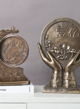 摆件家居创意招财装饰品客厅办公室玄关工艺品电视柜酒柜开业摆设