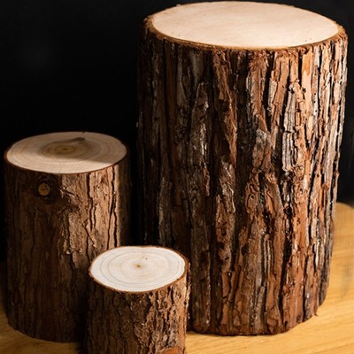 阳台花园造景道具商场木栅栏花坛围栏幼儿园室内装饰木桩摆件落地