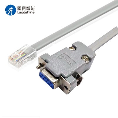 雷赛智能通用步进电机驱动器编程调试线缆RS232通讯DB9转RJ11网口