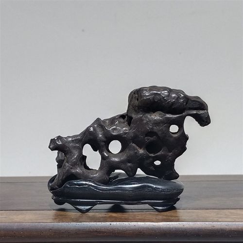 太湖石拳石袖石卧供茶台茶桌小摆件天然原石传统艺术品收藏雅器Z