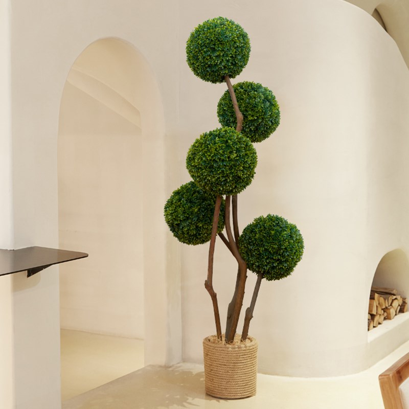 仿真绿植高端米仔兰盆栽室内大型球型植物创意假花仿真花装饰摆件