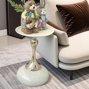 床头柜边几创意小主卧室铁艺沙发小蛮腰55cm高茶几可爱公寓迷你型