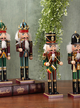 欧式胡桃夹子木偶兵 摆设 x创意酒柜电视柜客厅摆件家居装饰品