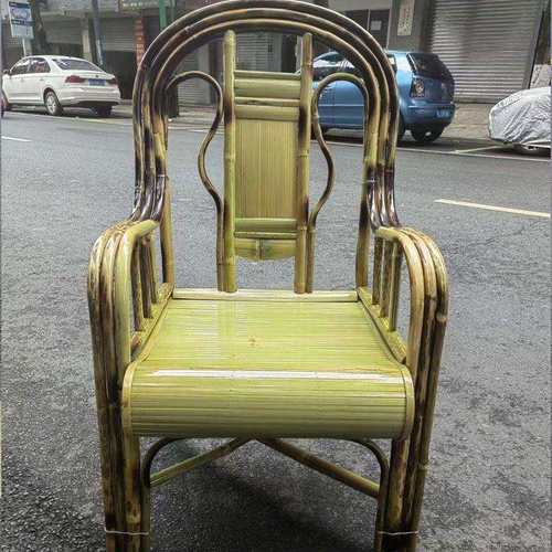 竹子全竹餐椅竹椅子竹编靠背凳子家用竹制老式休闲茶椅单人