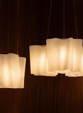 北欧简约logico餐厅吊灯时尚白云朵卧室书房异形玻璃异形吸顶灯