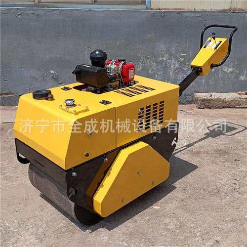双钢轮震动滚压机小型柴油压实机全成YL600S型沥青振动压路机