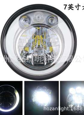 厂家7寸吉普牧马人大灯适用WranglerJK灯杯透镜高亮大灯远近光