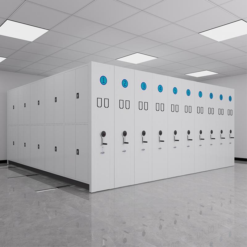 密集架智能密集柜电动轨道档案柜档案室文件柜移动式资料室铁皮柜