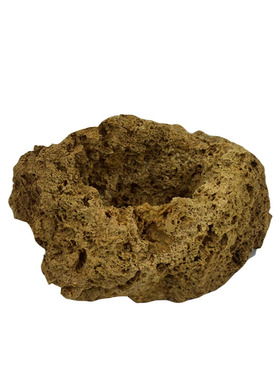 上水石原石假山盆景石槽 菖蒲附石 石头花盆 吸水石花盆 石斛花盆