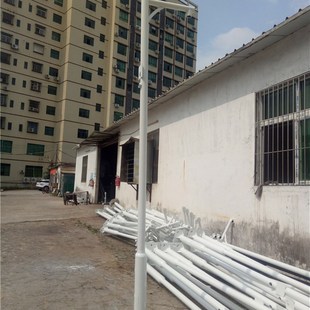 深圳监控立杆3米3.5米4米5米6米不锈钢球机支架枪机镀锌钢管横臂