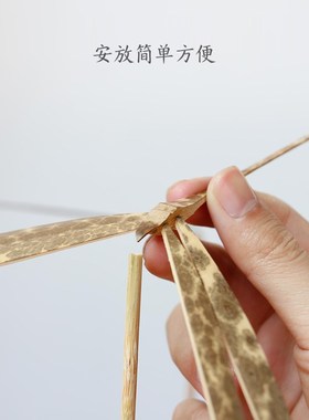 纯手工竹制平衡竹蜻蜓文艺中国风茶室禅意茶几桌面装饰品创意礼品