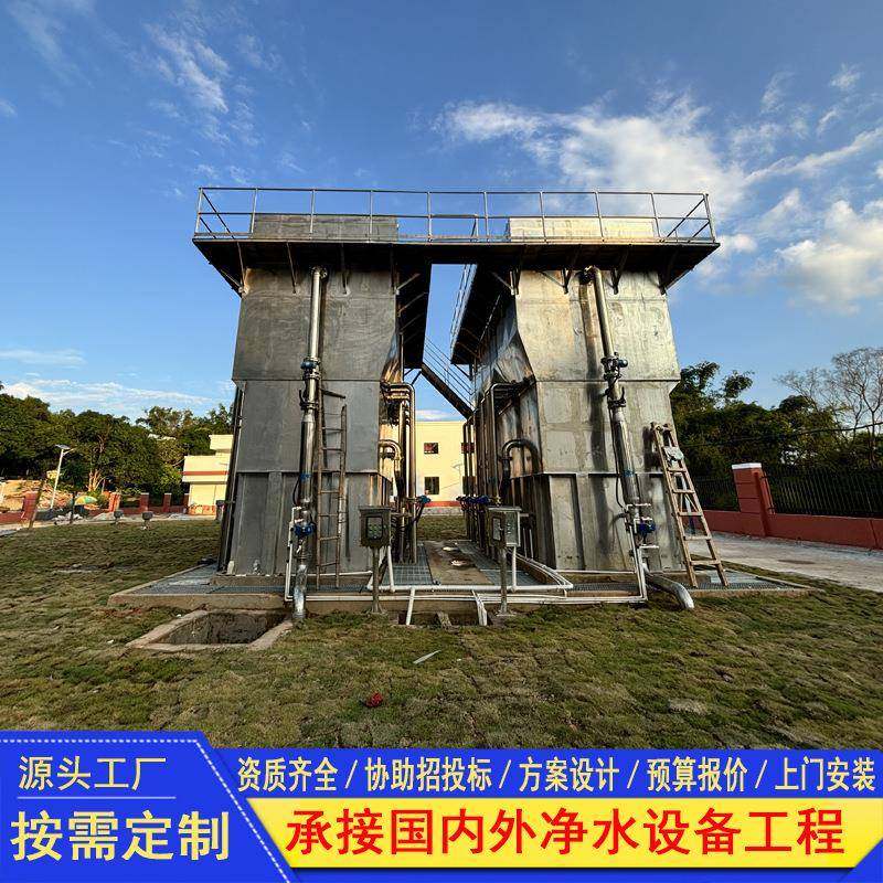 四川一体化净水设备重力式304不锈钢泥沙除铁锰并联过滤净化设备