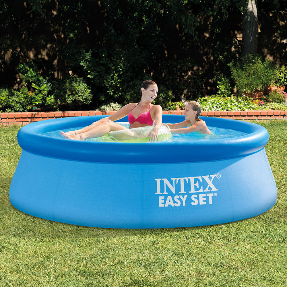 intex 28106户外野营家庭游泳池 碟形充气水池玩耍 养鱼池
