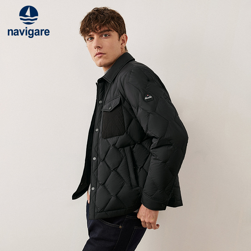 navigare短款防水保暖羽绒服外套