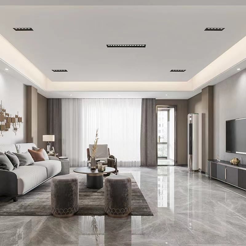 创朗深防眩线条射灯嵌入式客厅无主灯照明设计长条led聚光格栅灯