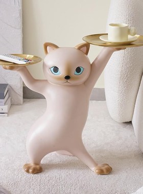 妖娆猫落地摆件客厅大型家居装饰品新家乔迁新居礼品搬家开业礼物