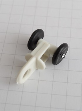 窗帘滑轮子配件 纳米消音静窗帘滚轮 窗帘窗轨轨道直轨道配件滑轮