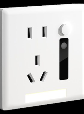 五孔插座带人体感应地脚灯86型暗装嵌入式床头楼梯过道led小夜灯