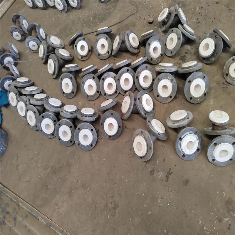 电厂用碳钢衬四氟管道50衬胶弯头衬pe三通大小头衬塑钢管80耐腐蚀