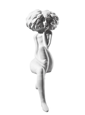 雕塑人物美女摆件新中式家居书房样板间售楼处陈设艺术装饰品软装