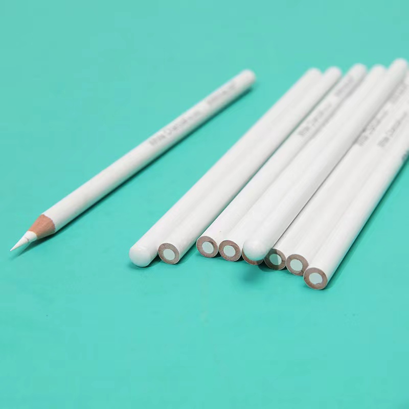 白色炭笔 高光笔泪点笔美术画画炭笔素描白铅笔手绘速写笔提亮笔