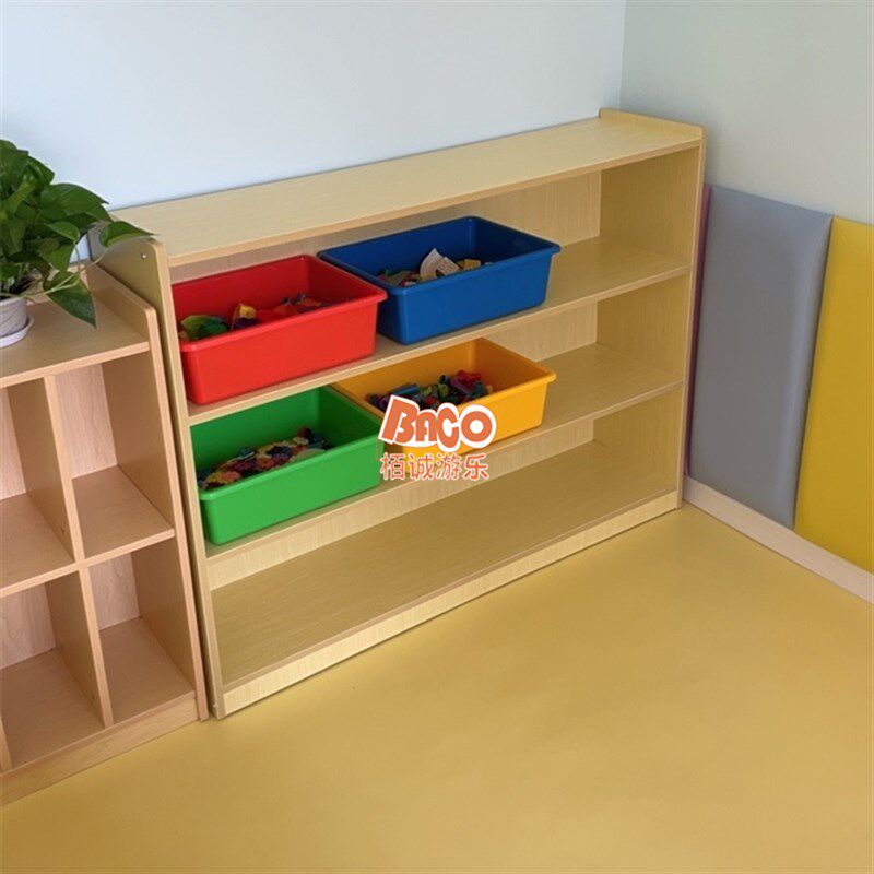 幼儿园玩具区角柜儿童收纳架储物柜蒙氏教具玩具柜书包柜鞋柜书柜