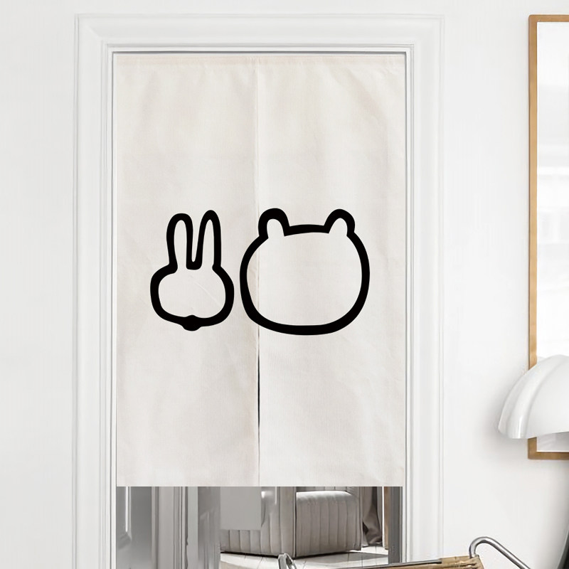 网红门帘隔断帘厨房厕所卫生间挂帘卧室房间免打孔防尘帘遮挡帘子