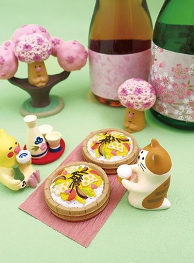 日式杂货 樱花树 少女心娃娃屋微景观拍摄场景道具摆件