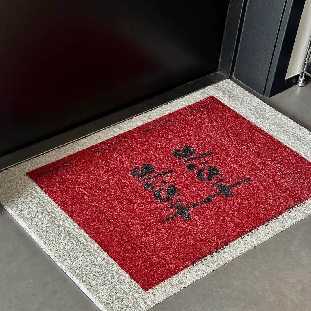 红色喜庆入户门地垫玄关客厅囍字结婚装饰进门可裁剪卧室防滑摔垫,居家布艺,入户地垫,淘宝优惠券,粉丝福利购,淘宝优惠卷