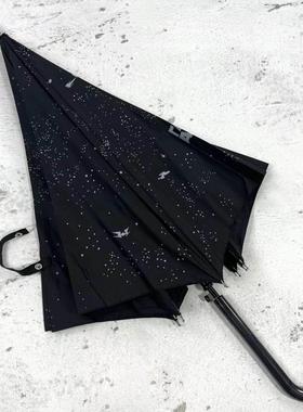 德国STARWARS订单！小清新创意涂鸦风格！自动开晴雨防风长柄伞女