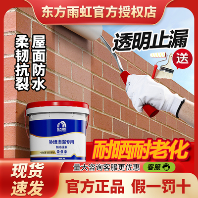 东方雨虹外墙窗台防水涂料防渗补漏透明防水胶裂缝修补室内外专用