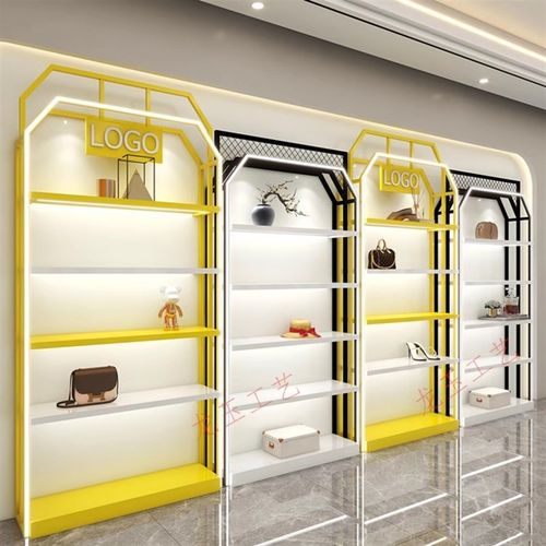 鞋店鞋架展示架童鞋店货架商场带灯货柜橱窗展示架店铺商业货柜