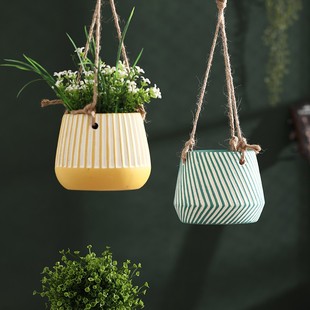 吊盆花盆悬挂式 绿萝吊篮盆栽吊兰吸水盆绿植阳台种花 多肉花盆个性