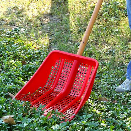 玉米大枣花生锹铲子农用圆头粮食铲簸箕加厚镂空叉子钢化塑料锨锨
