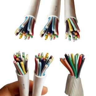 RVV0.3信号控制线 多芯软电线电缆AVVR2芯3芯4 5芯0.75/0.5护套线