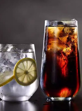 波兰进口Krosno水晶玻璃简约菱形柠檬水杯鸡尾酒长饮海波莫吉托杯