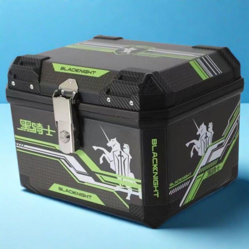 电动车尾箱通用加厚大号后备箱电瓶电动自行车绿色储物工具箱黑骑