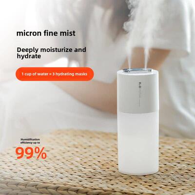 双喷雾大雾量加湿器，面部补水，台式家庭卧室夜灯，可充电无线汽